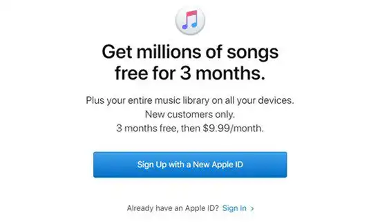 کد رایگان اپل موزیک