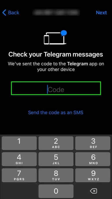 ساخت اکانت تلگرام در موبایل